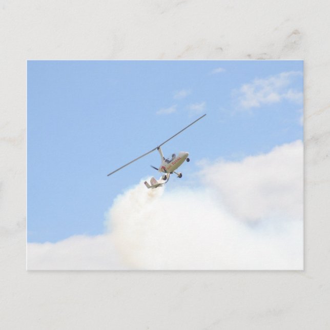 Cartão Postal Autogyro em voo (Frente)