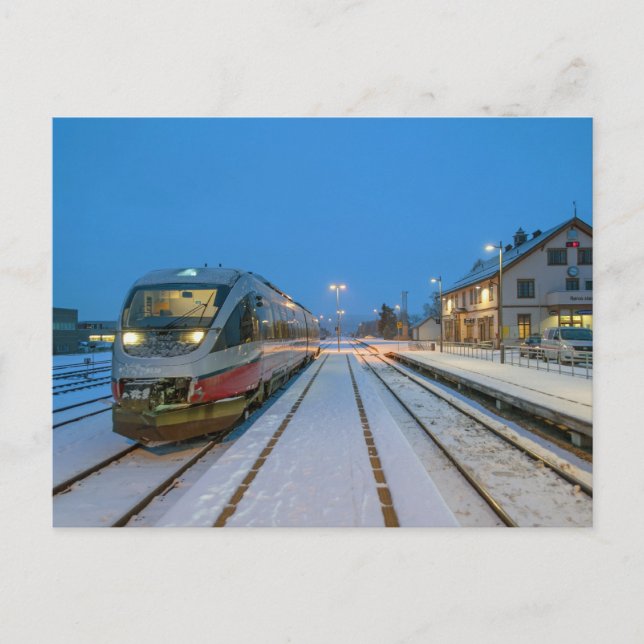 Cartão Postal Automóvel ferroviário norueguês BM 93 - 06 (Frente)