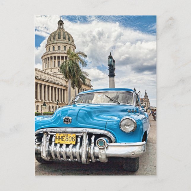 Cartão Postal Automóvel retrô (Frente)