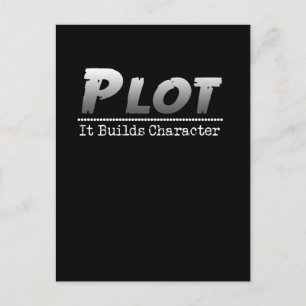 Cartão Postal Autor Escritor Engraçado Plot Plot Que Ele Compil