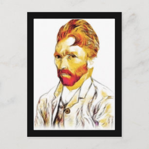 Cartão Postal Autoretrato Van Gogh - Cabelo Do