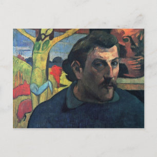 Cartão Postal Autorretrato Com Cristo Amarelo De Gauguin Paul