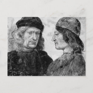 Cartão Postal Autorretrato com Niccolo Franceschi