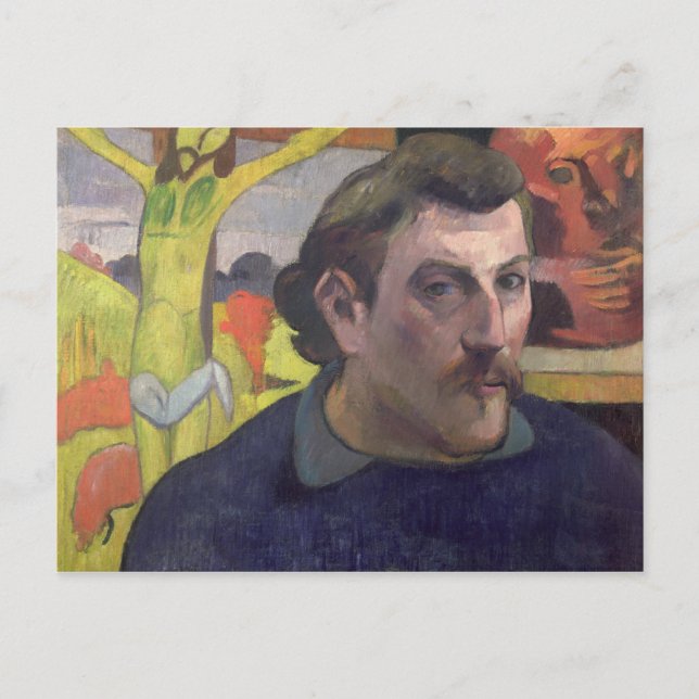 Cartão Postal Autorretrato com o Cristo amarelo, 1890 (Frente)