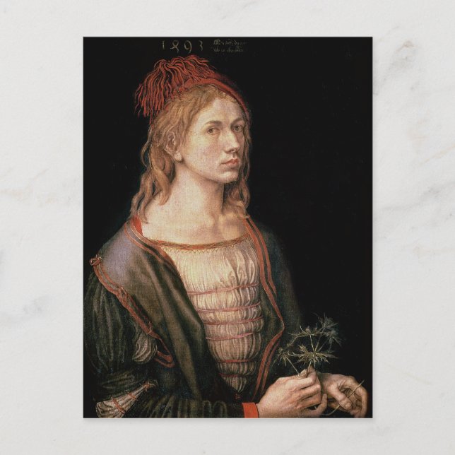 Cartão Postal Autorretrato com um apito, 1493 (Frente)