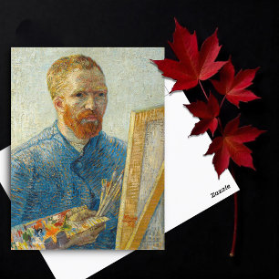 Cartão Postal Autorretrato como pintor de Vincent Van Gogh
