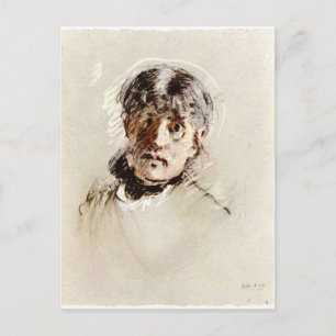 Cartão Postal Autorretrato de Berthe Morisot