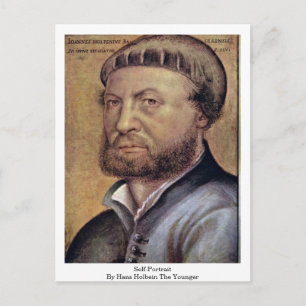 Cartão Postal Autorretrato De Hans Holbein O Mais Jovem