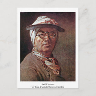 Cartão Postal Autorretrato De Jean-Baptiste Simeon Chardin