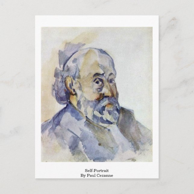 Cartão Postal Autorretrato De Paul Cezanne (Frente)