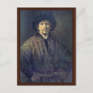 Cartão Postal Autorretrato De Rembrandt Harmensz. Van Rijn