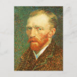 Cartão Postal Autorretrato de Vincent van Gogh<br><div class="desc">O autorretrato (1887) de Vincent van Gogh é uma pintura de pintura de Apos impressionismo fino de arte. Vincent van Gogh com barba e vestindo um terno com uma expressão séria em seu rosto. Van Gogh pintou mais de 40 autorretratos durante sua carreira e foi o mais prolífico autorretrato de...</div>