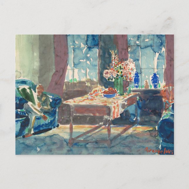 Cartão Postal Autorretrato | George Luks (Frente)