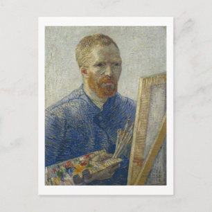 Cartão Postal Autorretrato na frente de Easel, Van Gogh Belas Ar