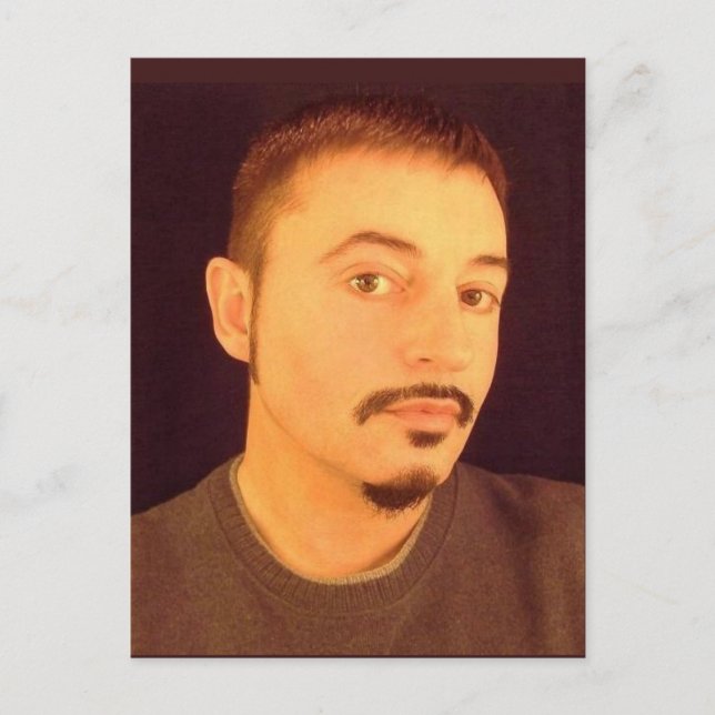 Cartão Postal Autorretrato na minha idade 53 1/2 (Frente)