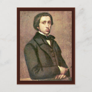 Cartão Postal Autorretrato. Por Edgar Degas