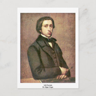 Cartão Postal Autorretrato. Por Edgar Degas