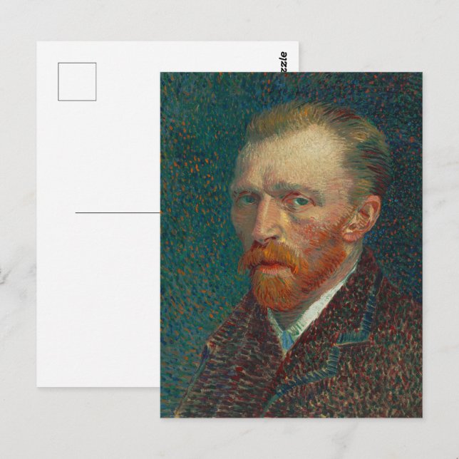Cartão Postal autorretrato Van Gogh 1887 (Frente/Verso)