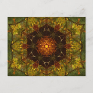 Cartão Postal Autumn Delight Kaleidoscope Art 5°