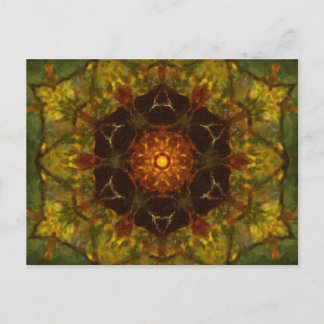 Cartão Postal Autumn Delight Kaleidoscope Art 5°