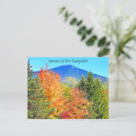 Cartão Postal Autumn em New Hampshire Postcard
