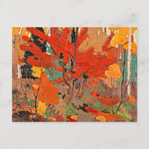 Cartão Postal Autumn-Fall, belas artes por Tom Thomson,