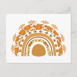 Cartão Postal Autumn/Fall Rainbow