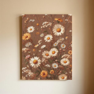 Cartão Postal Autumn Flower Cottagecore Botânica Floral Rustic