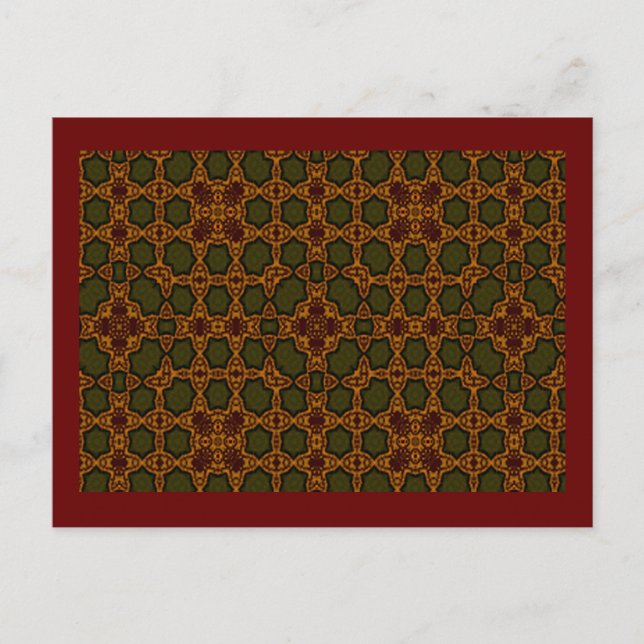 Cartão Postal Autumn Lattice (Frente)