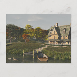 Cartão Postal Autumn no Lago Postcard