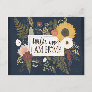Cartão Postal Autumn Romance III   Com Você Estou Em Casa