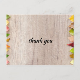 Cartão Postal Autumn Rustic Burgundy Calliografia Flat Wedding