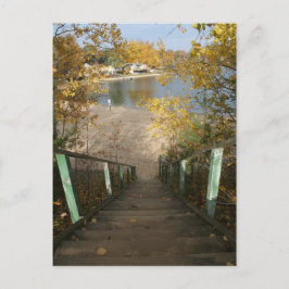 Cartão Postal Autumn Staircase