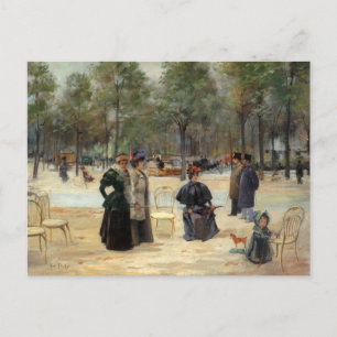 Cartão Postal Aux Champs-Élysées Louis Abel-Truchet