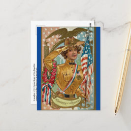 Cartão Postal Auxiliar feminino à SUVCW