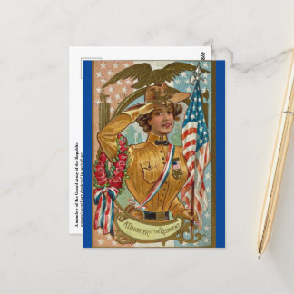 Cartão Postal Auxiliar feminino à SUVCW