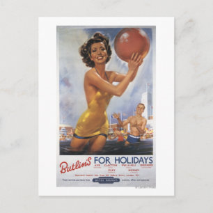 Cartão Postal Ava Gardner Campos de Butlin