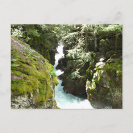 Cartão Postal Avalanche Gorge II no Parque Nacional Glacier