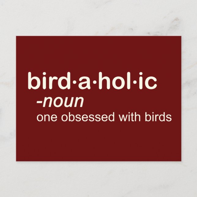 Cartão Postal ave a hol (Frente)