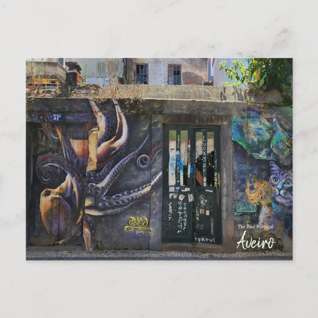 Cartão Postal Aveiro Street Art Portugal (Frente)