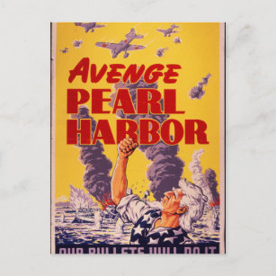 Cartão Postal Avenge Pearl Harbor
