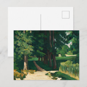 Cartão Postal Avenida Cezanne em Jas de Bouffan Impressão Vintag