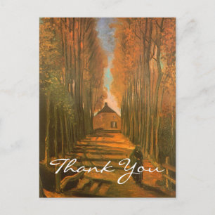 Cartão Postal Avenida de Álamos de Van Gogh