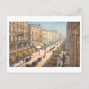 Cartão Postal Avenida de Mayo antiga, Buenos Aires, Argentina