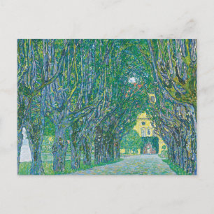 Cartão Postal Avenida na pintura do Parque por Gustav Klimt