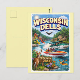 Cartão Postal Aventura em Wisconsin Dells – Parques Aquáticos e