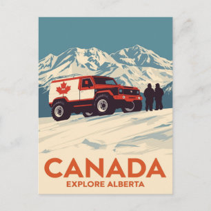 Cartão Postal Aventura Off-Road Canadá Explore Alberta