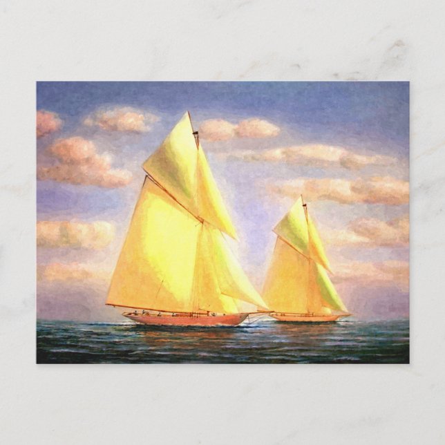 Cartão Postal Aventuras à Vela (Frente)