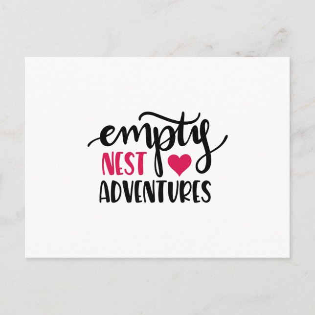 Cartão Postal Aventuras de amor de ninho vazias (Frente)