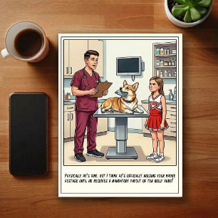 Cartão Postal Aventuras de ER Veterinário Cartoon